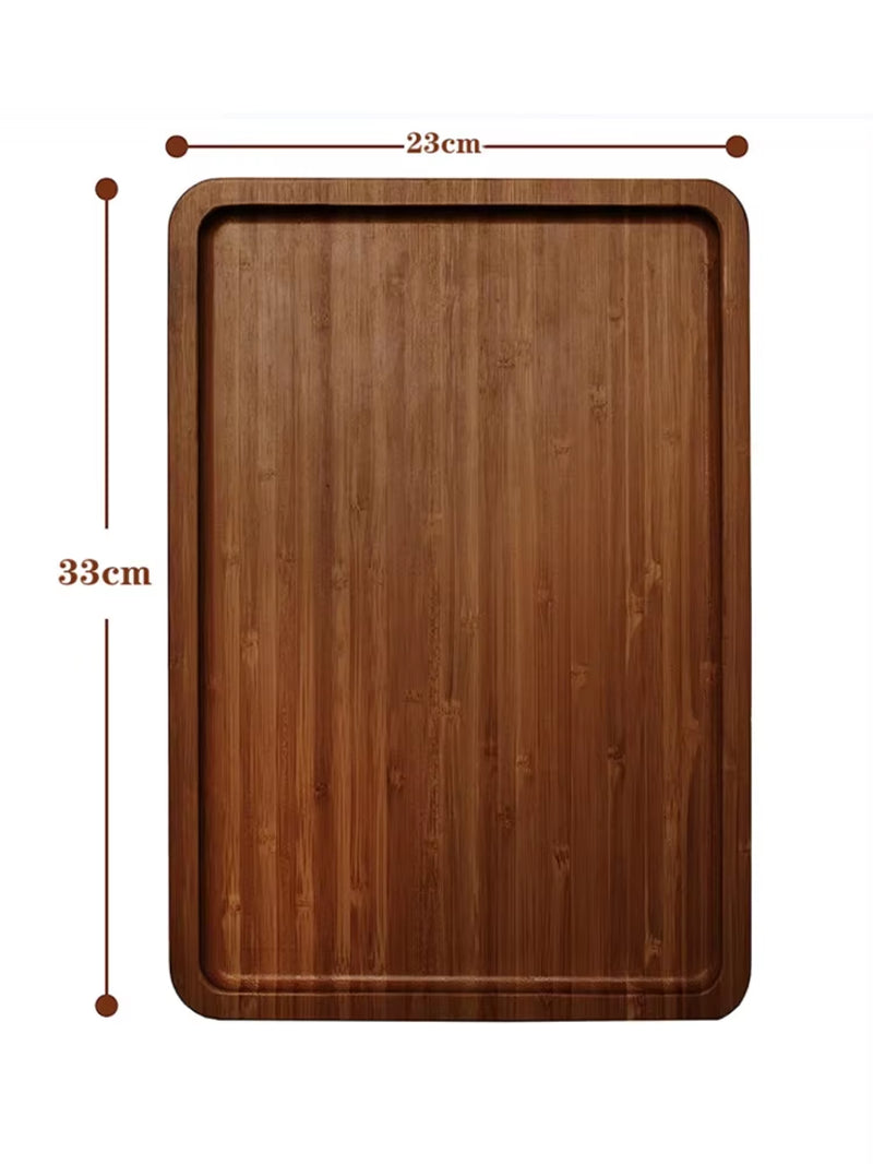 Plateau de canapé en bois naturel à clipser - Parfait pour les collations, les boissons et la télécommande